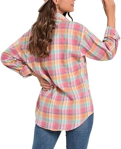 Cozy Chic: Oyamiki Womens Oversized Flannel Review插图