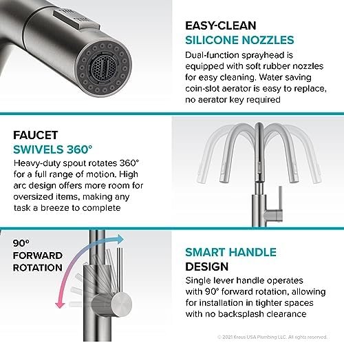 Effortless Elegance: Oletto Top Mount Kitchen Faucet Review插图2