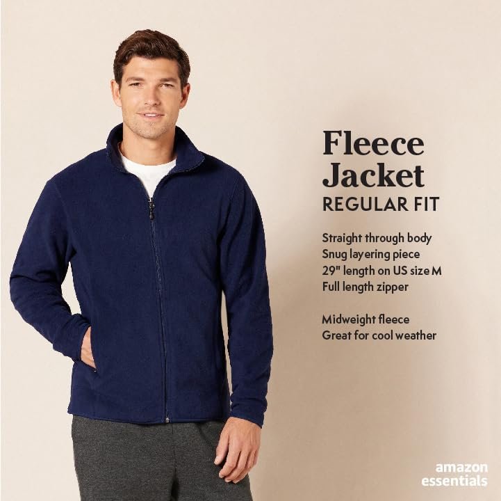 Cozy and Affordable: Our Take on Amazon Essentials Men’s Full-Zip Fleece Jacket插图4