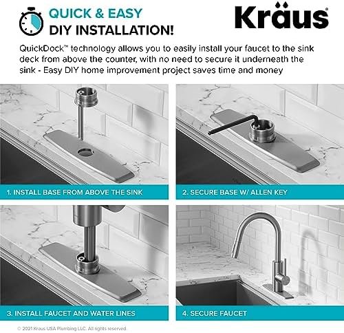 Effortless Elegance: Oletto Top Mount Kitchen Faucet Review插图1