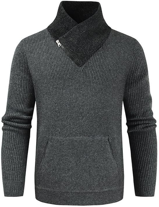 Cozy Vibes: Review of the Men’s High Neck Knitted Sweater插图5